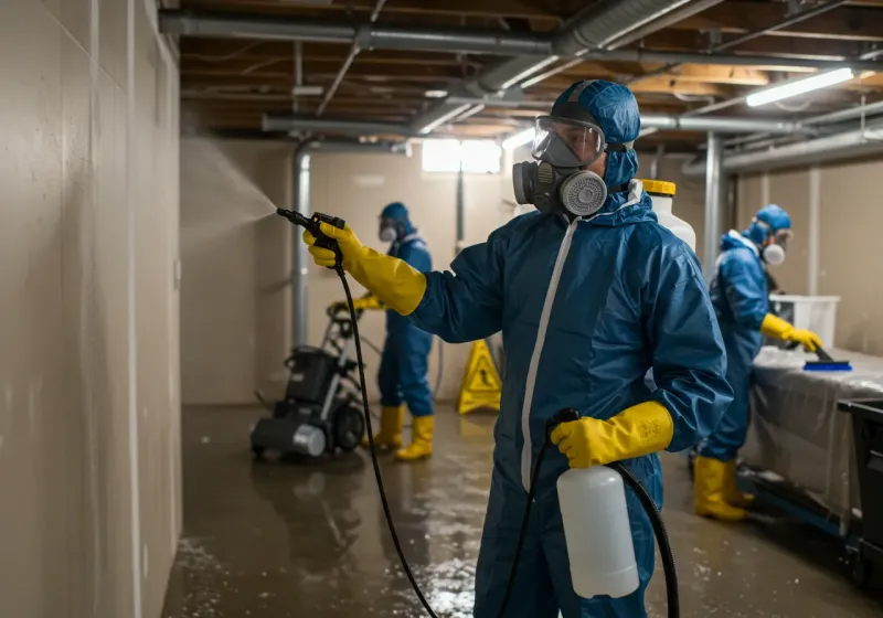 Basement Sanitization and Antimicrobial Treatment process in Webb, AL